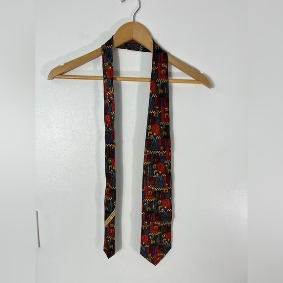 Ermenegildo Zegna Golfer Necktie Golf ⛳️ Mens Neck Tie Vintage 90s 🏌️ - Picture 4 of 5